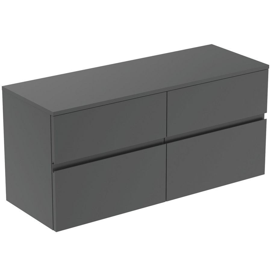 Wastafelmeubel 1202x440x558mm matt anthracite 4 laden Finesse