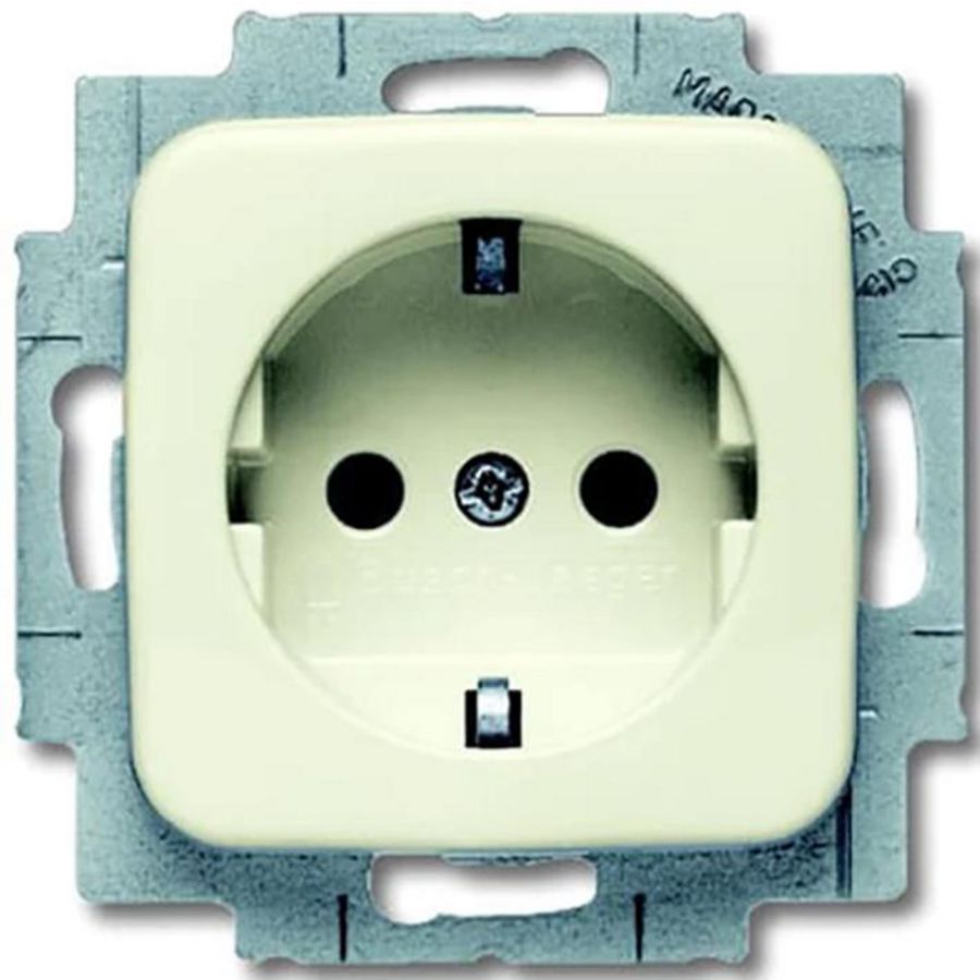 Wandcontactdoos ra kv centraalplaat inb SI creme (20 EUCKS-212-503)
