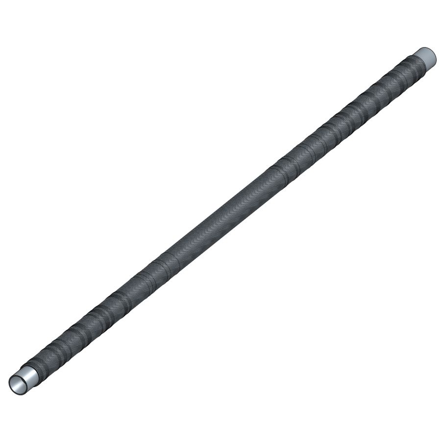 Dakdoorvoerslang spie/spie 900-2000 RVS rood