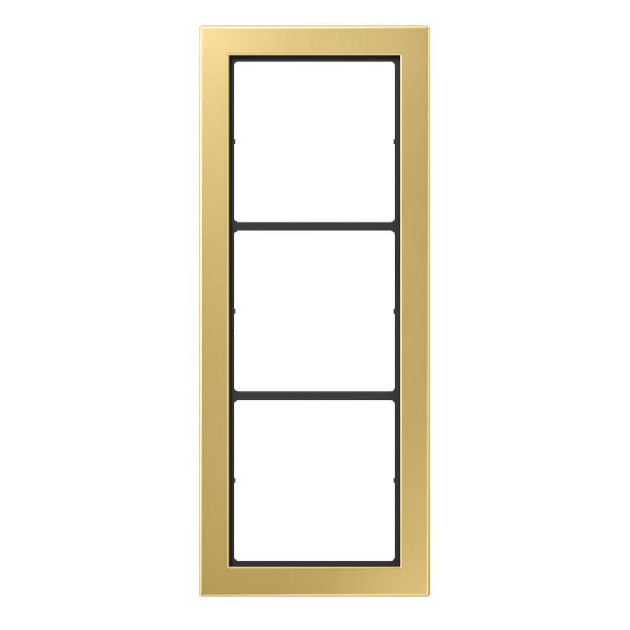 Afdekraam 3-voudig Flat Design messing klas.