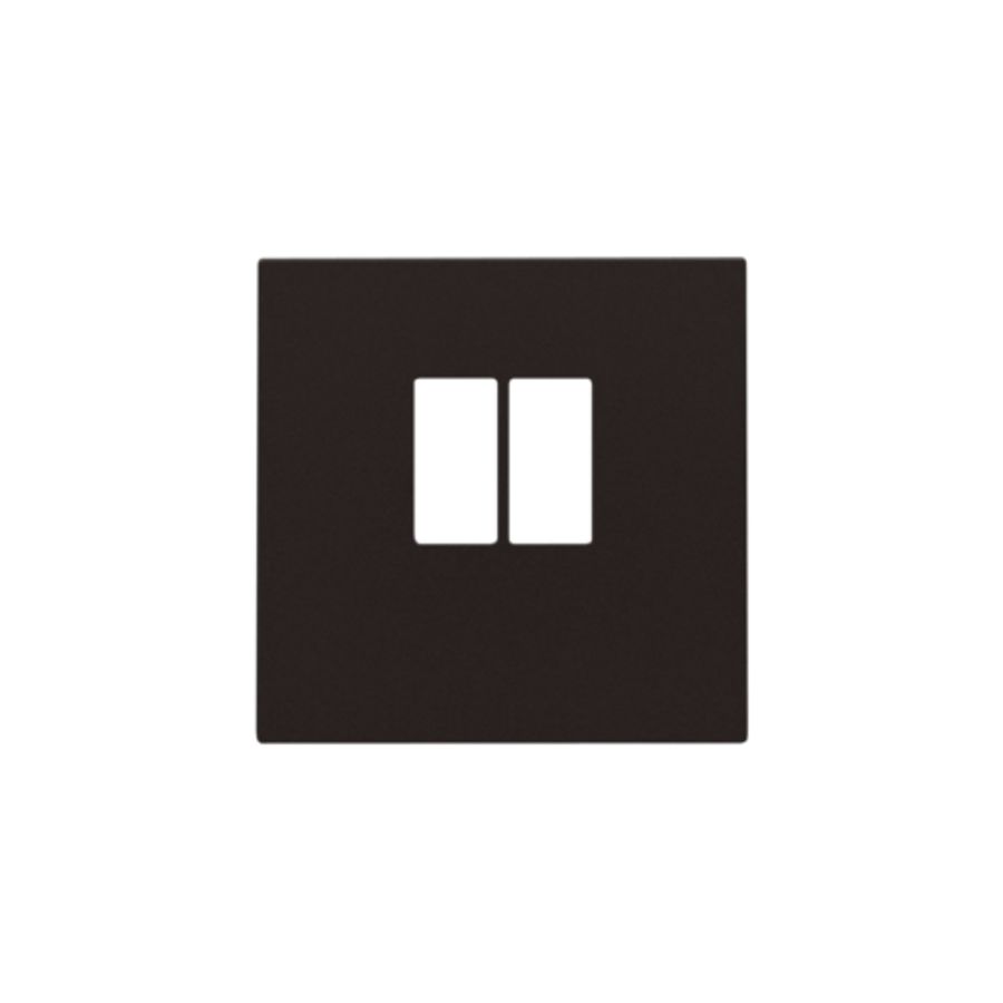 Afwerkingsset enkelvoudige luidsprekeraansl. dark brown