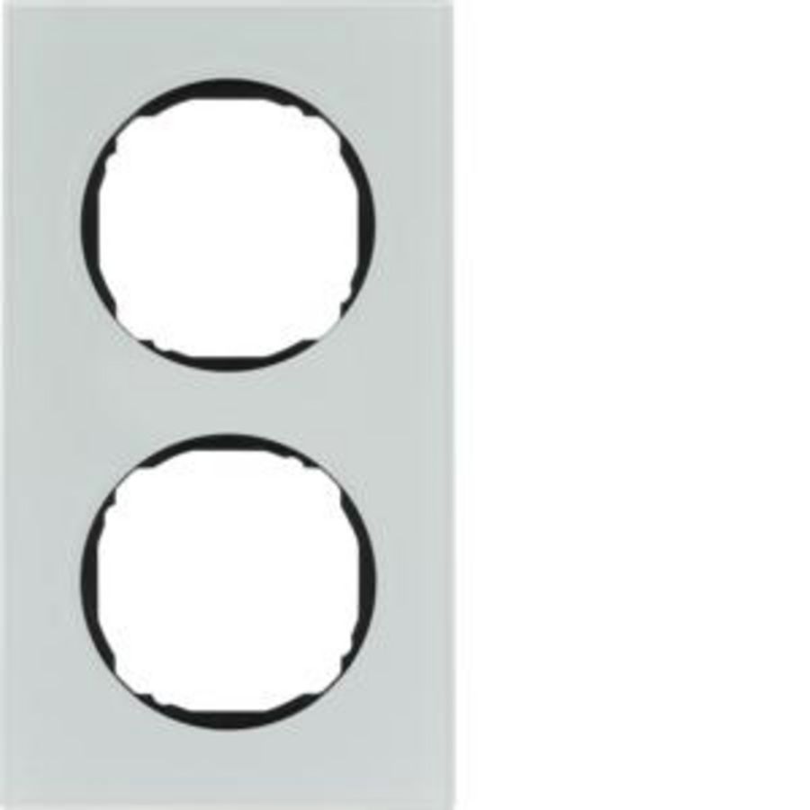 Afdekraam 2-v vlak berker R.8 glas polarwit