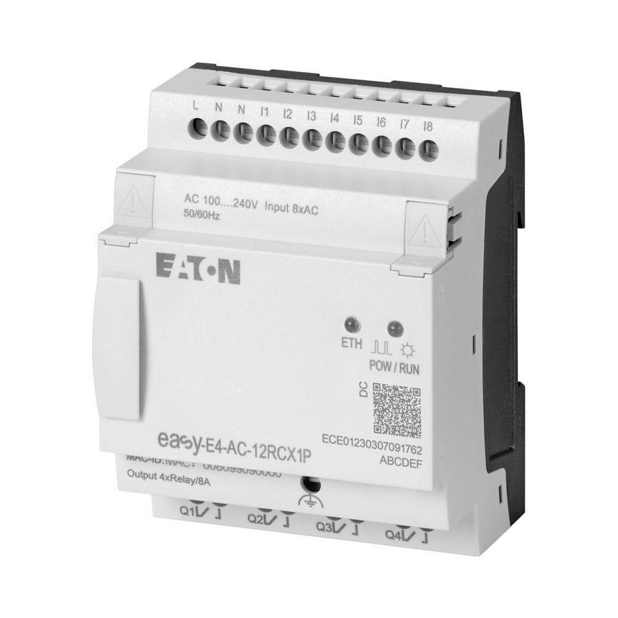 Easy E4 100 - 240V AC 110 - 220V DC 8DI 4DQ relais z. displ