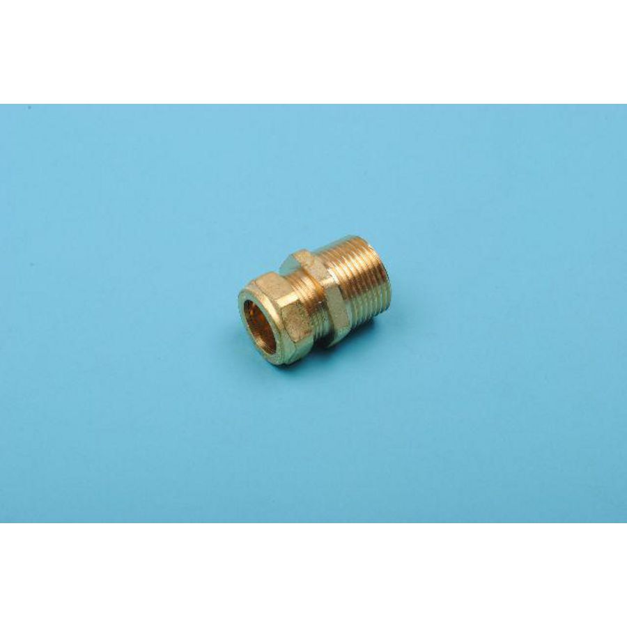 Knelkoppeling messing 22mm x 1" 17016490