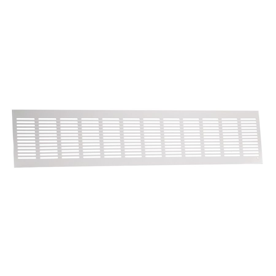 ALU plintrooster 600x130mm wit