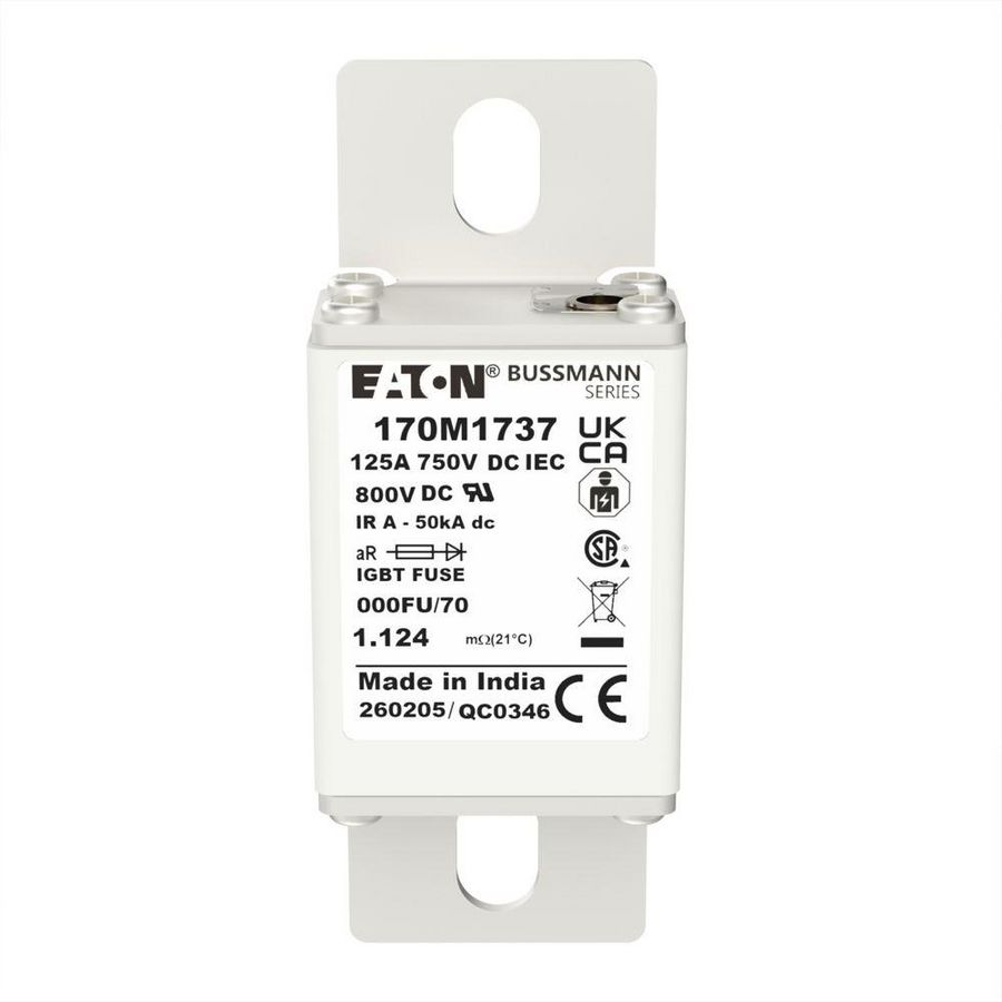 Zekeringelement FUSE 125A 750V DC IEC aR 000FN/70