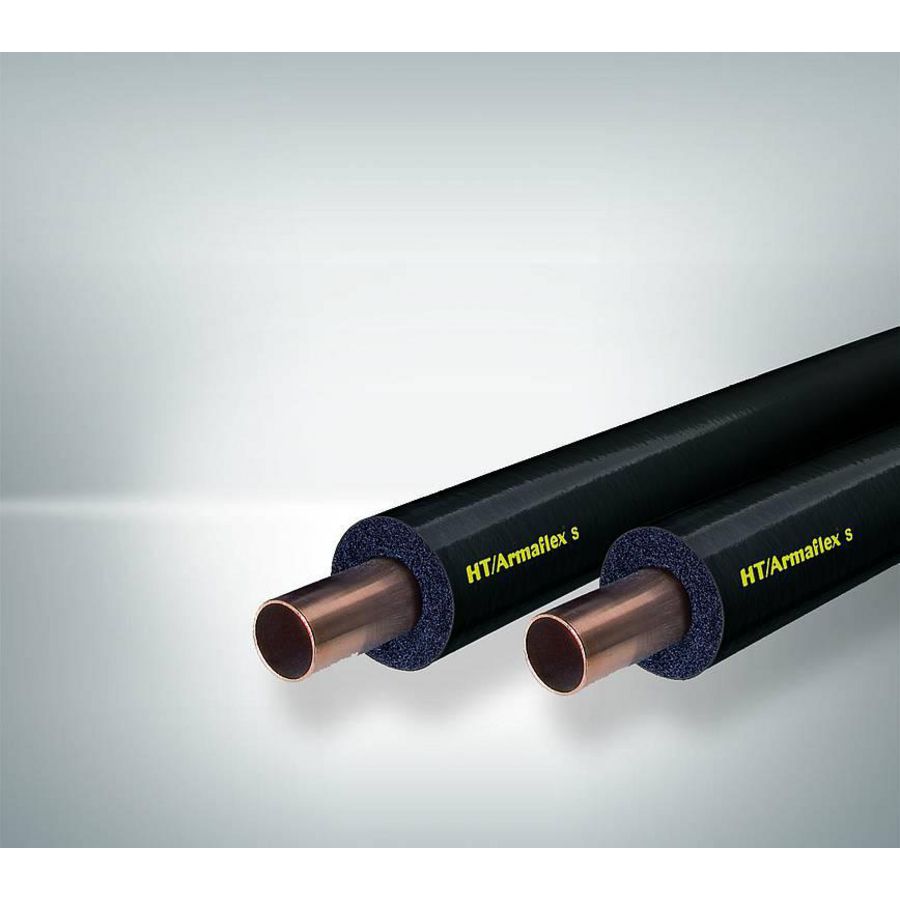 Lengte a 2mtr. buisisolatie HT/Armaflex S Ø18mm isolatiedikte 20mm zwart afgedekt  VVE=29
