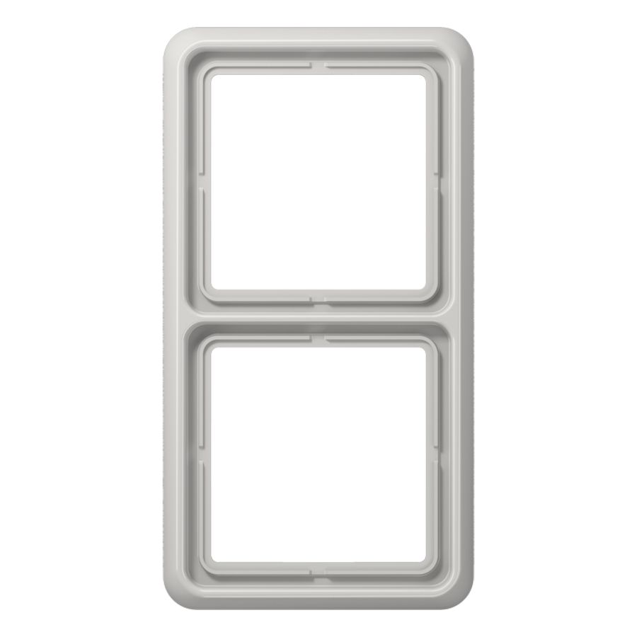 Afdekraam universeel lichtgrijs 2-voudig CD500