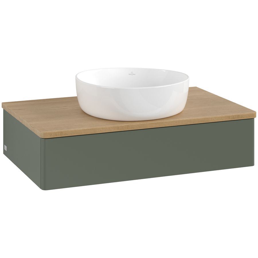 Wastafelonderkast Antao 800x190x500mm L.Green Matt Lacquer K08011HL