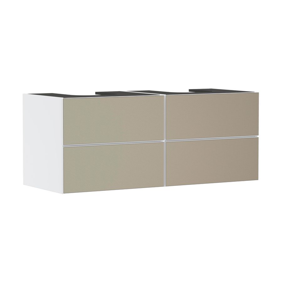 Onderkast mat wit / front patterned bronze 1370x550mm 4x la voor consoles Xevolos E 54196390