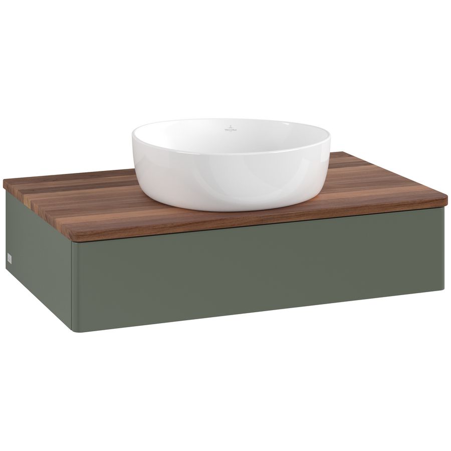 Wastafelonderkast Antao 800x190x500mm L.Green Matt Lacquer K08012HL