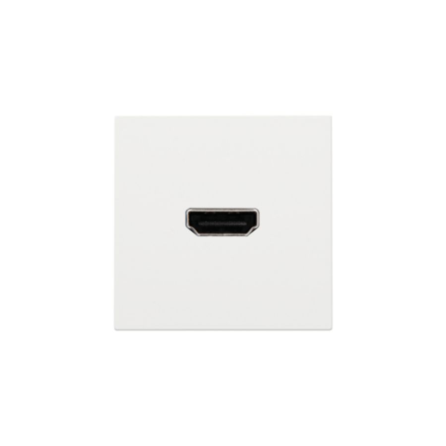 Afwerkingsset met HDMI-naar-HDMI-aansl. white coated