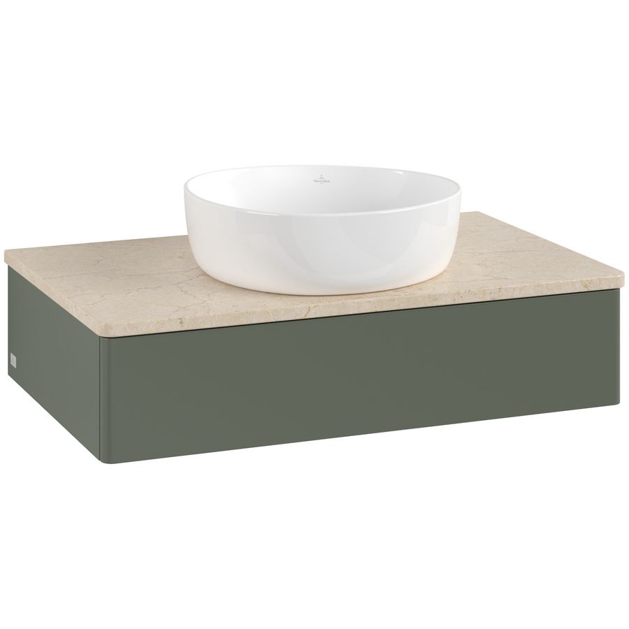 Wastafelonderkast Antao 800x190x500mm L.Green Matt Lacquer K08013HL