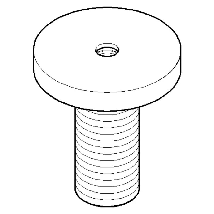 Spoorstanggeleider 45x52mm Champagne gebors. (22kt Goud)