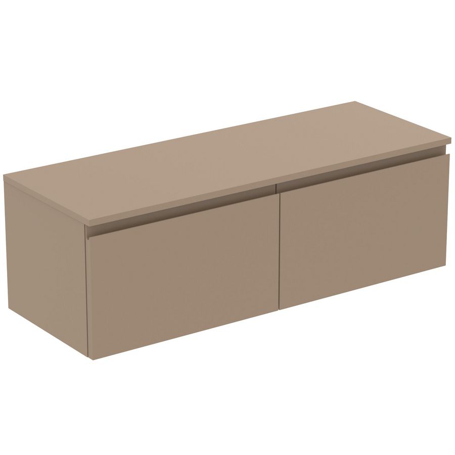 Wastafelmeubel 1202x440x388mm mat greige 2 laden Finesse