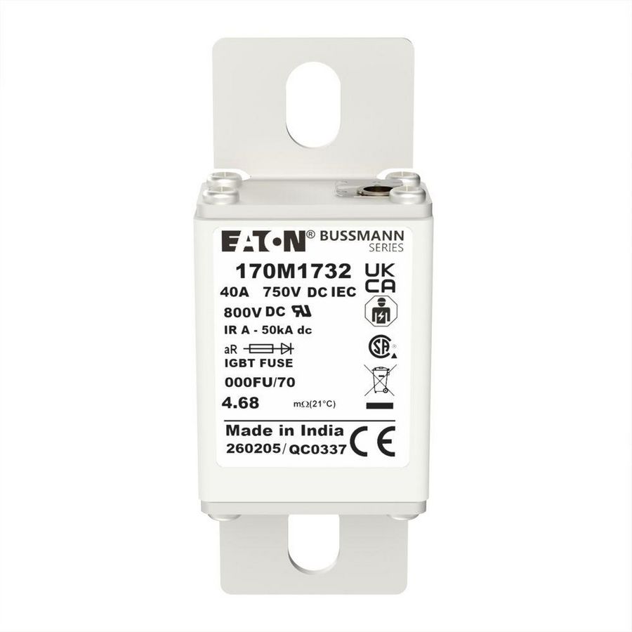 Zekeringelement FUSE 40A 750V DC 000FN/70 AR CU