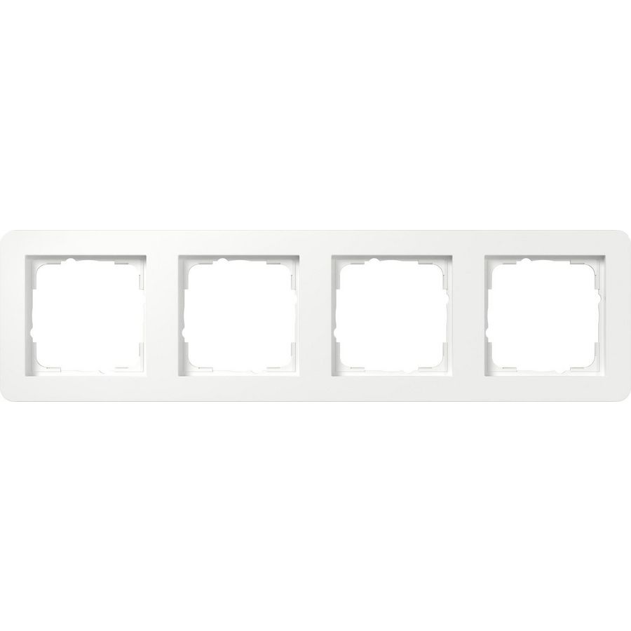 Afdekraam 4-v Gira E1 zuiver wit