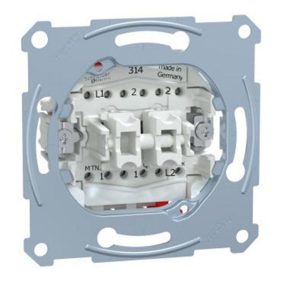 Sokkel Wissel/wisselschakelaar 10A/AC 250V Merten