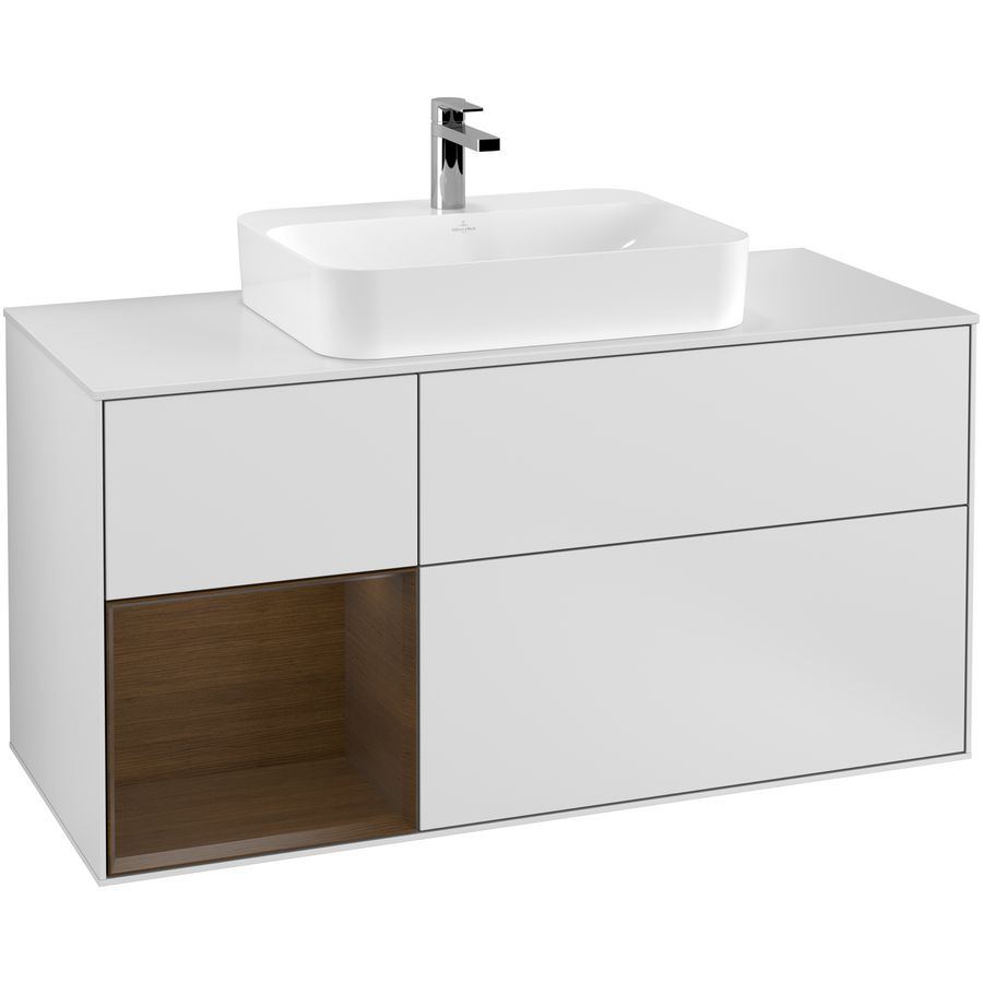 Wastafelonderkast Finion 1200x603x501mm White Matt Lacquer G411GNMT