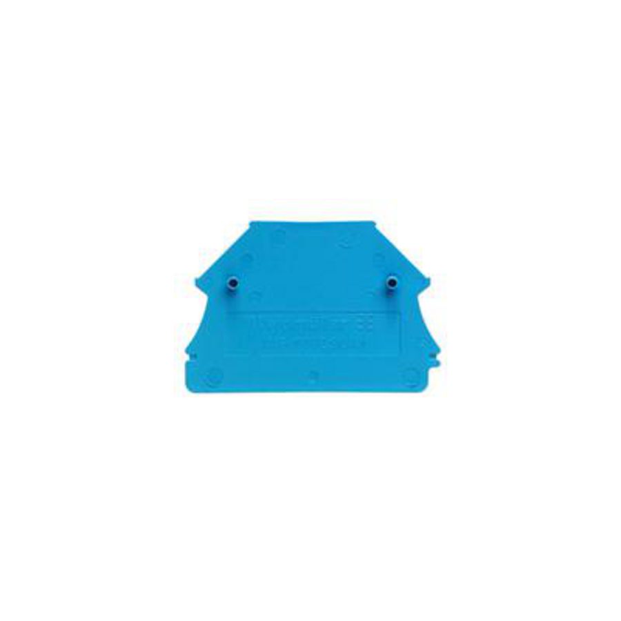 Afsluit- eindplaat blauw h:44mm b:1.5mm V-0 Wemid VVE=50