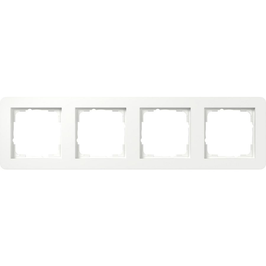 Afdekraam 4-v Gira E1 zuiver wit m