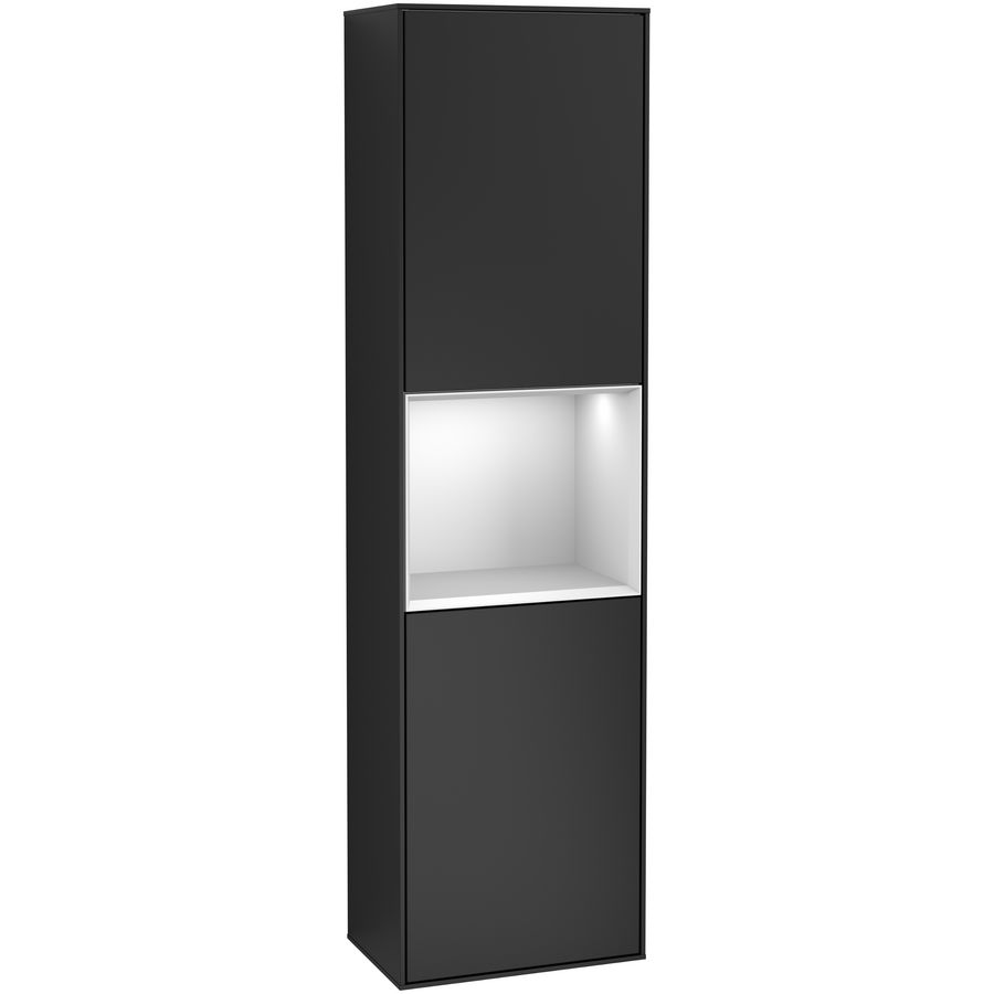 Hoge kast Finion 418x1516x270mm Black Matt Lacquer F460MTPD