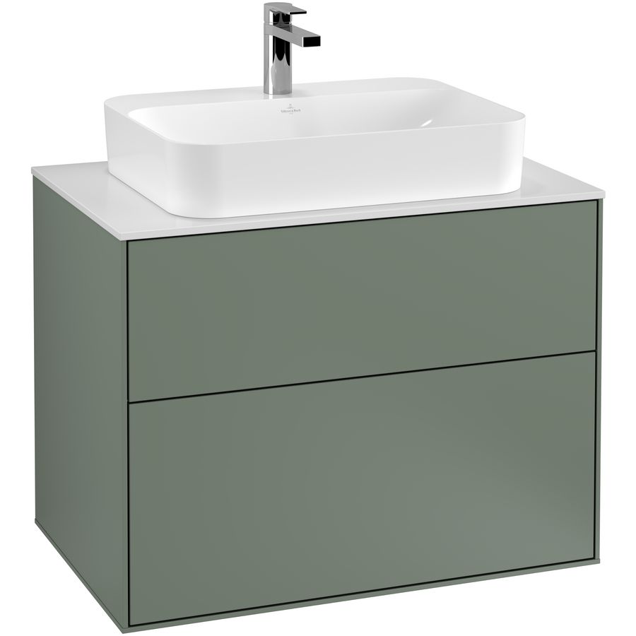 Wastafelonderkast Finion 800x603x501mm Olive Matt Lacquer F34100GM