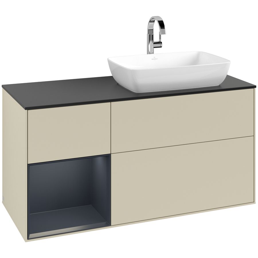 Wastafelonderkast Finion 1200x603x501mm S.Grey Matt Lacquer G802HGHJ