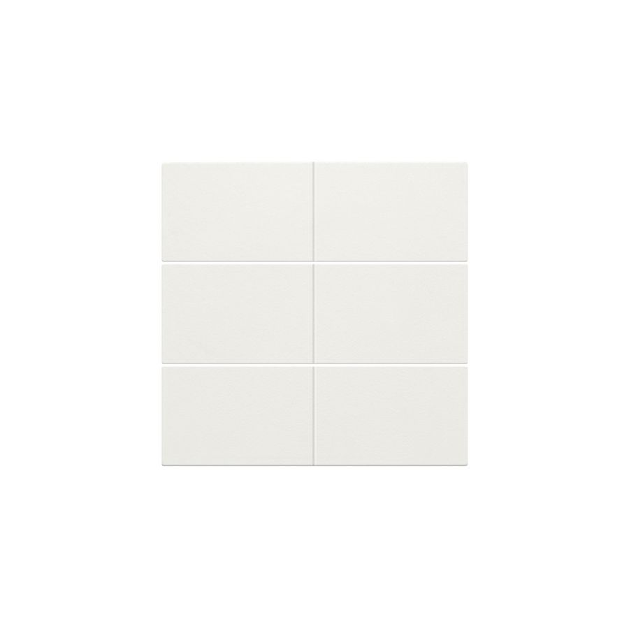 Afwerkingsset 6-voudige pot.vrij knop 24V white