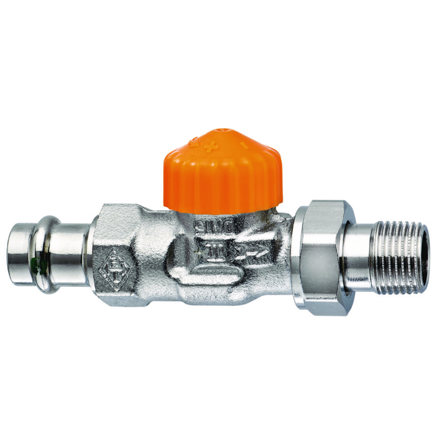 Afsluiter thermostatisch dynamisch ECLIPSE DN15 recht Viega persaansluiting 15mm