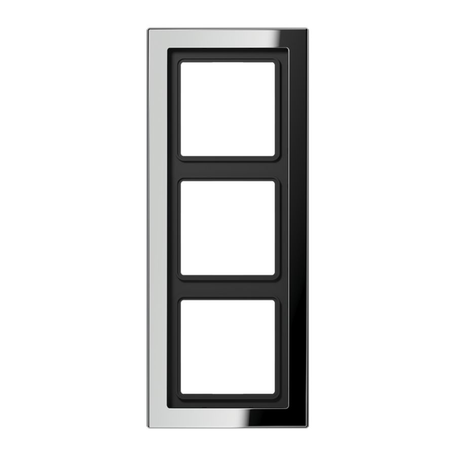 Afdekraam glanschroom 3-voudig LS-design