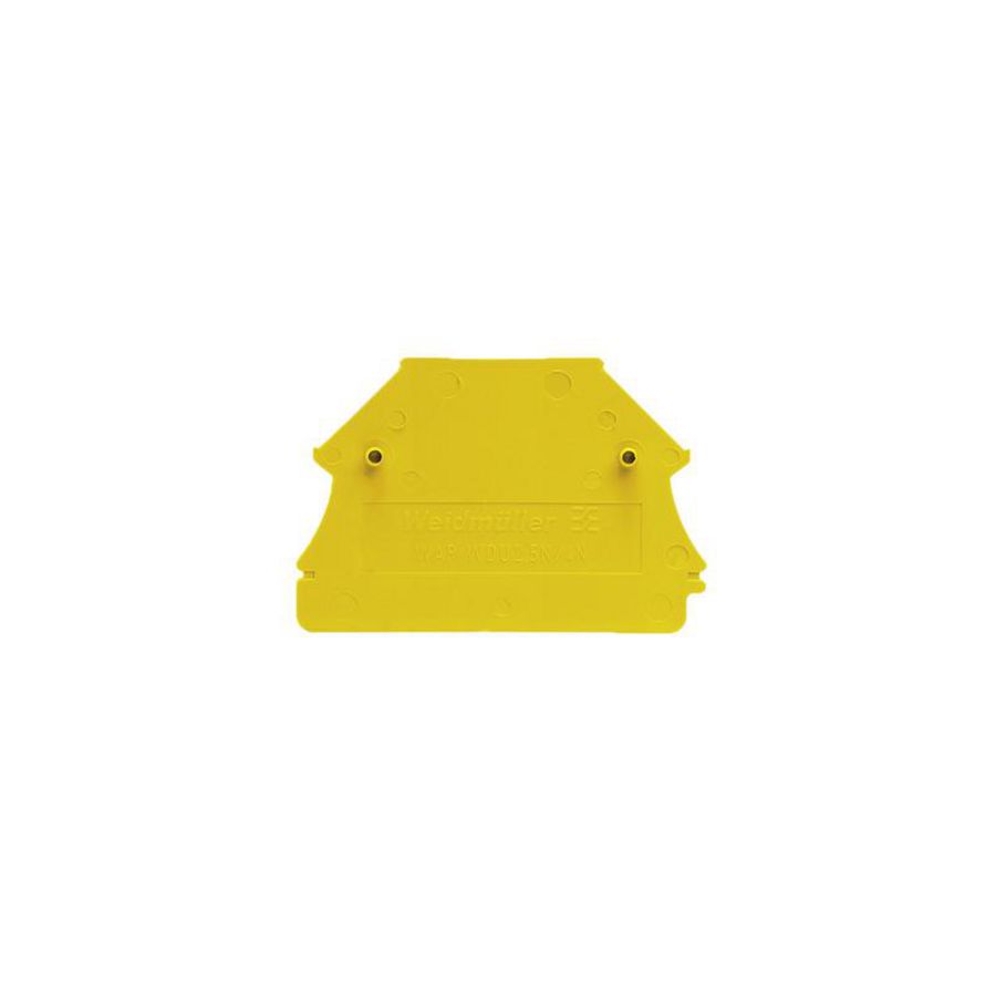 Afsluit- eindplaat geel h:44mm b:1.5mm V-0 Wemi VVE=50