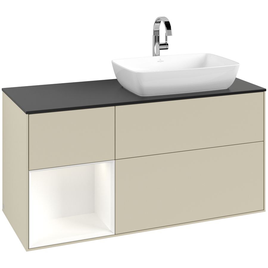 Wastafelonderkast Finion 1200x603x501mm S.Grey Matt Lacquer G802MTHJ
