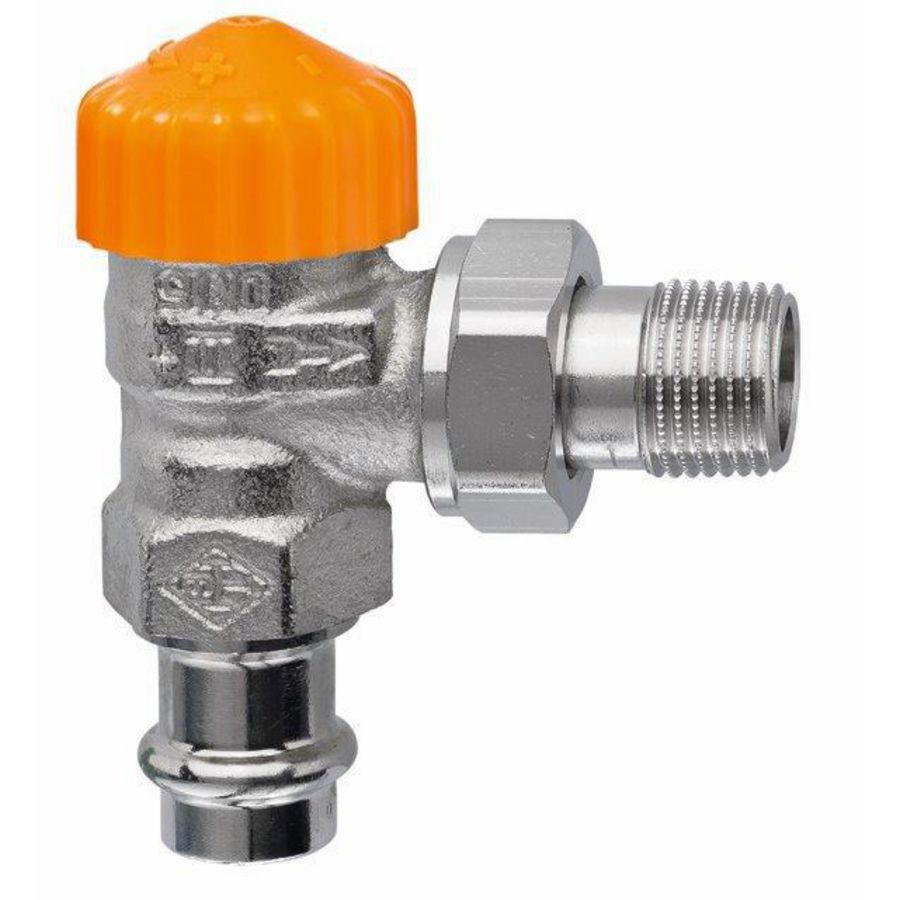 Afsluiter thermostatisch dynamisch ECLIPSE DN15 haaks Viega persaansluiting 15mm