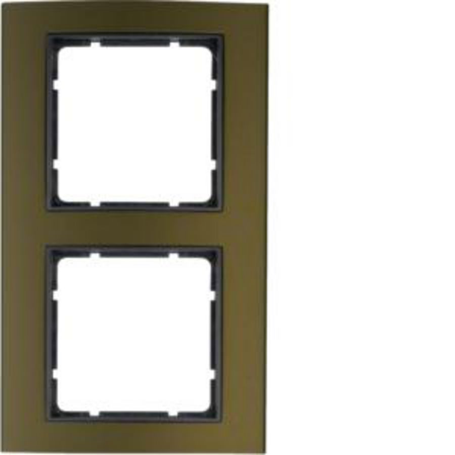 Afdekraam 2-v berker B.3 aluminium bruin/antraciet mat