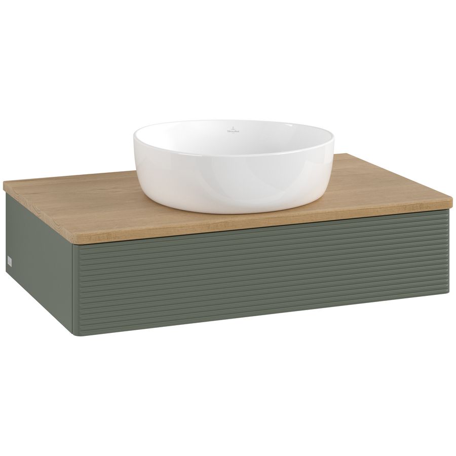 Wastafelonderkast Antao 800x190x500mm L.Green Matt Lacquer K08111HL
