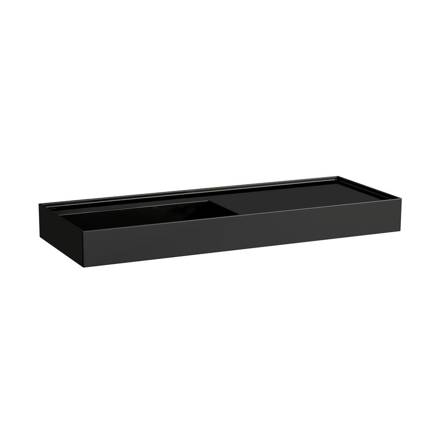 Wast. afleg r 1200x460mm z. kraangat z. overl. glossy black