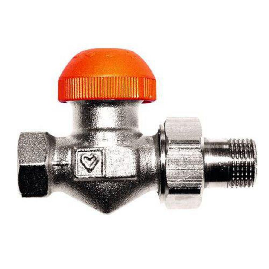 Radiatorafsluiter thermostatisch TS-98-V recht 3/8"