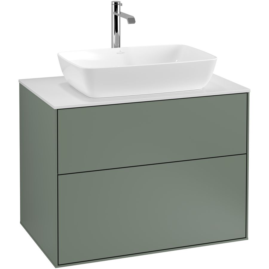 Wastafelonderkast Finion 800x603x501mm Olive Matt Lacquer F75100GM