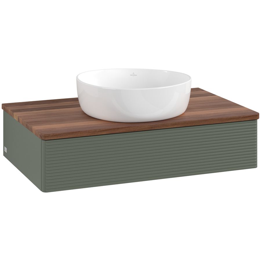 Wastafelonderkast Antao 800x190x500mm L.Green Matt Lacquer K08112HL