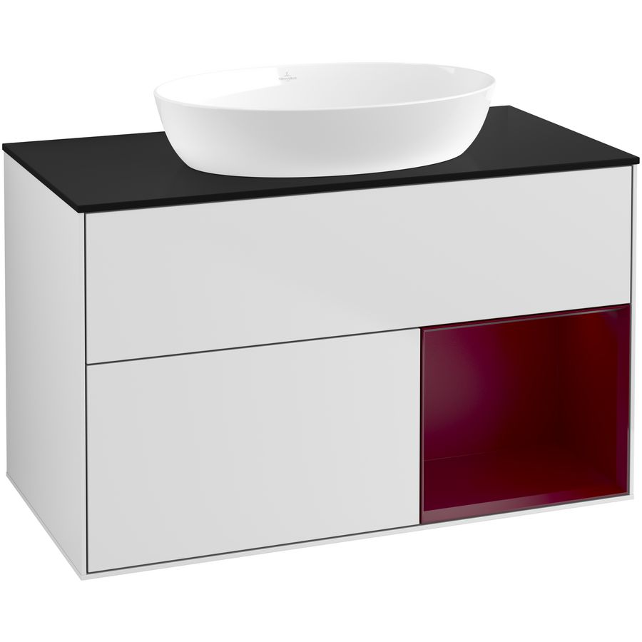 Wastafelonderkast Finion 1000x603x501mm White Matt Lacquer GA22HBMT