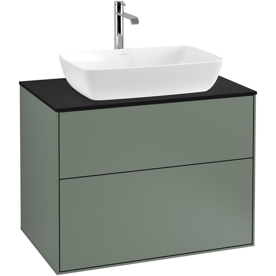 Wastafelonderkast Finion 800x603x501mm Olive Matt Lacquer F75200GM