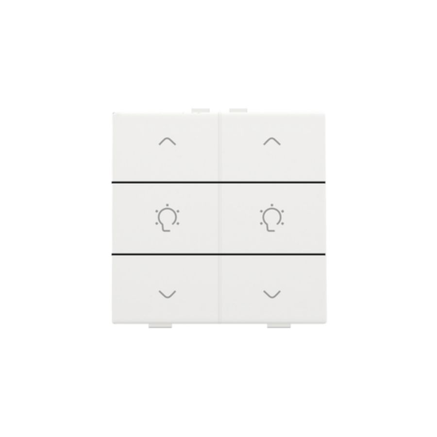 Dubbele dimbediening Home Control white coated