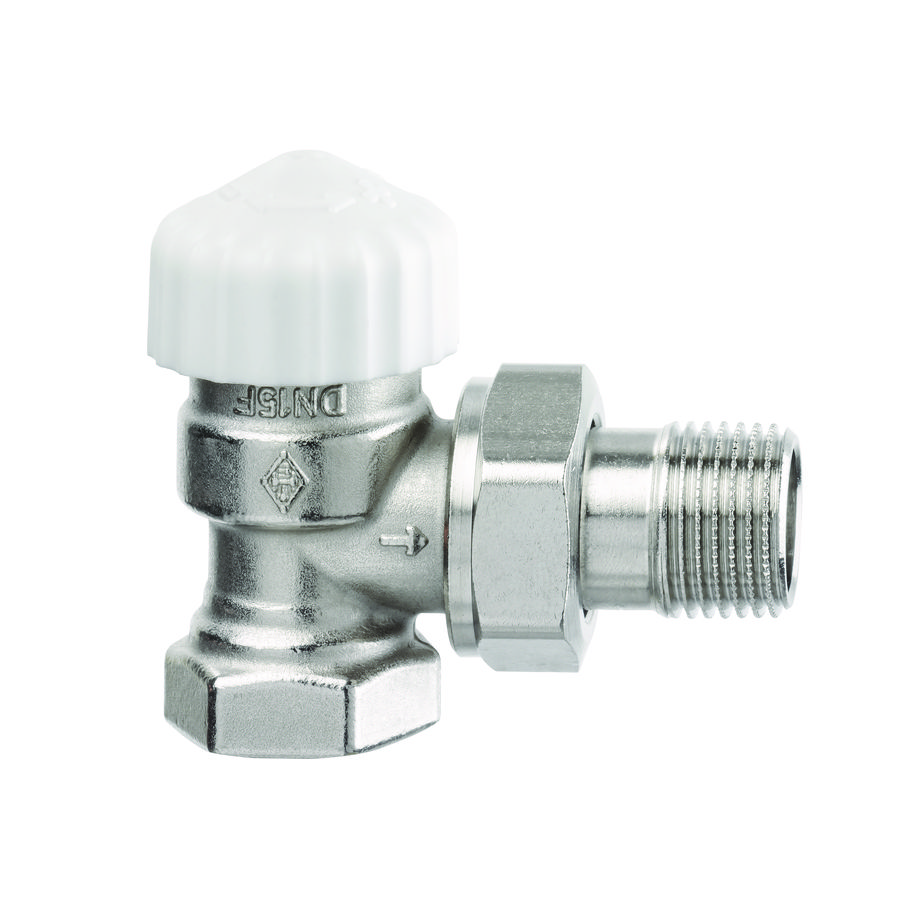 Afsluiter thermostatisch Calypso V-exact haaks 1/2" kort