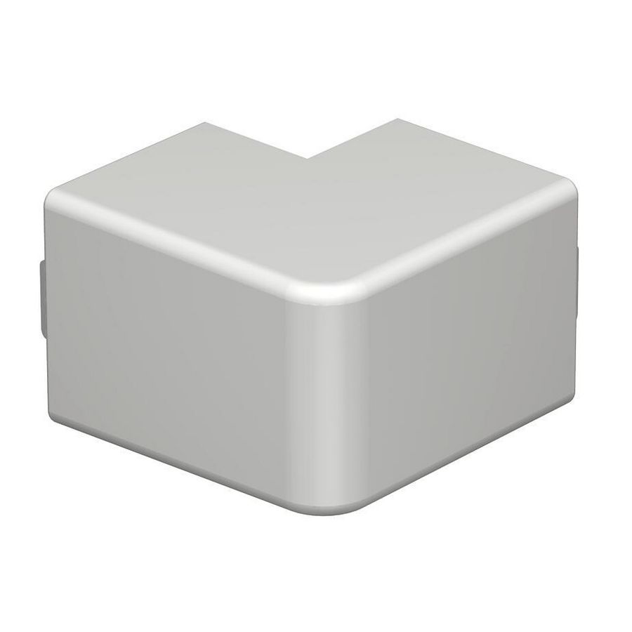 Buitenhoek 40x40mm polyvinylchlorid lichtgrijs VVE=4