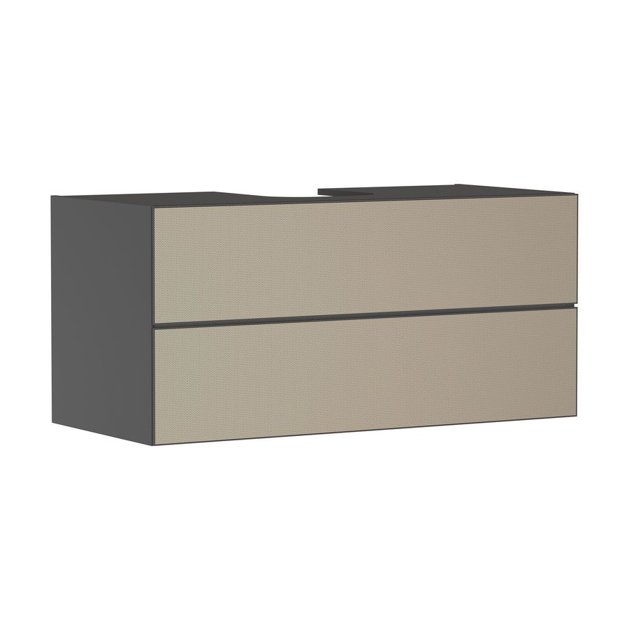 Onderkast Slate Matt Grey / front patterned bronze 1180x550mm 2x la voor consoles Xevolos E 54195390