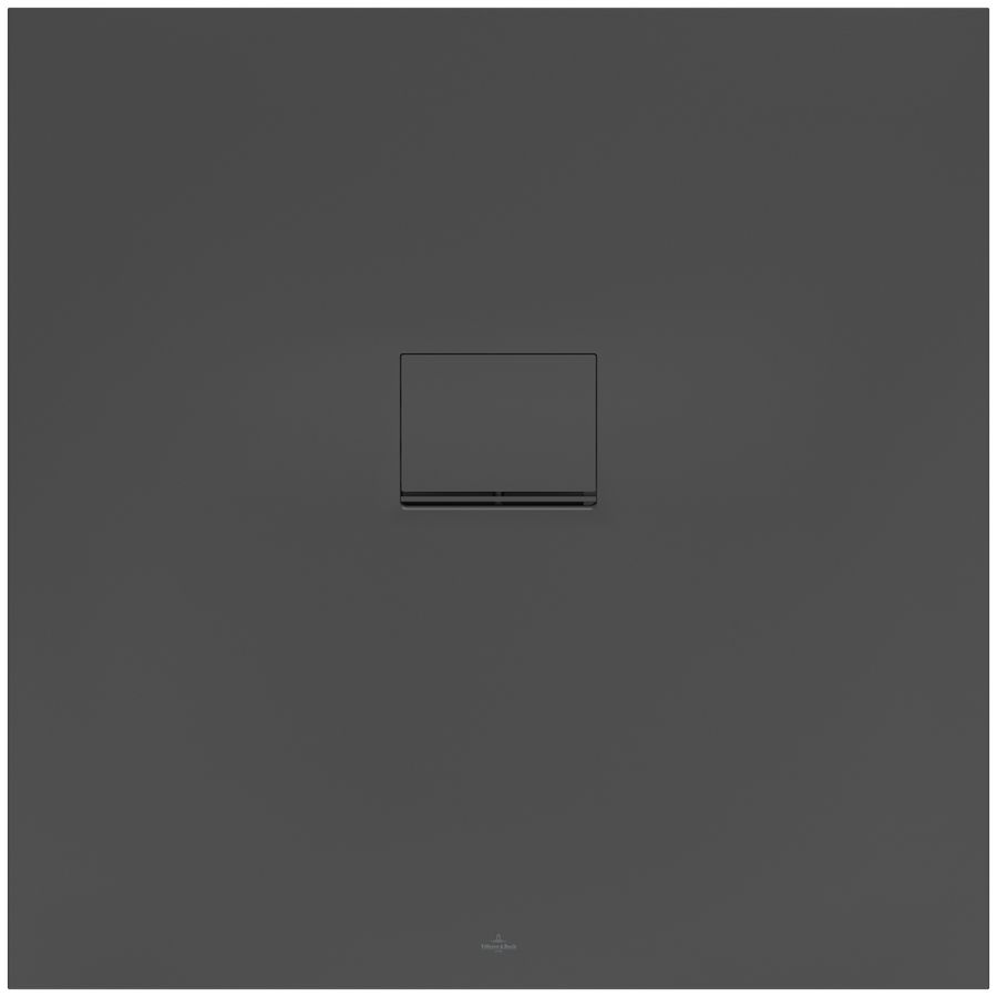 Douchebak Squaro Superfl. 1000x1000mm Quaryl met afvoerkap antrac.