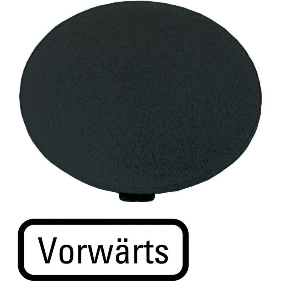 Indicatieplaatje paddestoel zwart ""voorwaarts""