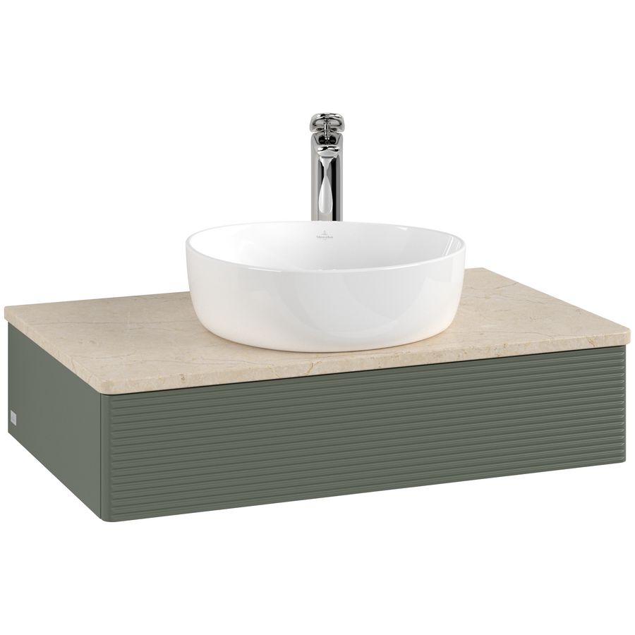 Wastafelonderkast Antao 800x190x500mm L.Green Matt Lacquer K08153HL