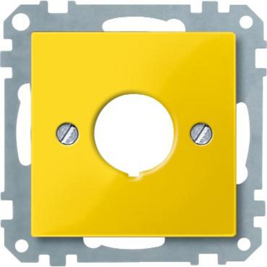 Centraalplaat voor noodschakelaars-Geel-Systeem M
